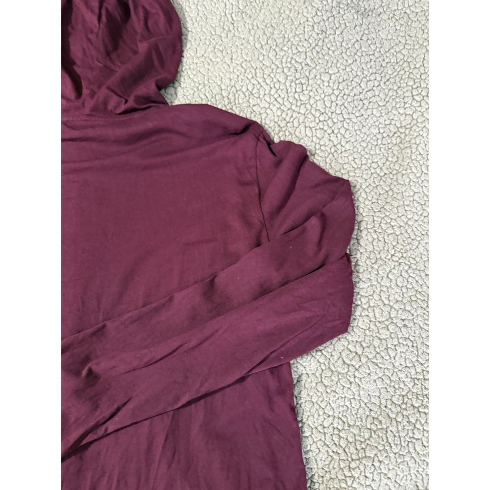Polo Ralph Lauren Shirt Men Medium Maroon Blue Tee Hoodie Pullover Lightweight - Picture 9 of 11